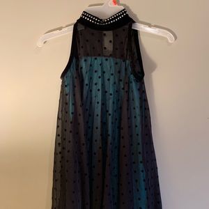 Weissman Turq. Blue, Polka Dot Contemp. Costume
